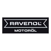 Наклейка RAVENOL Motoroel белая плоттер трафарет 130x40 мм