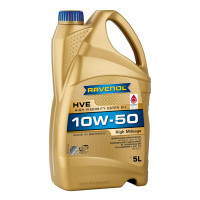 Моторное масло RAVENOL HVE 10W-50 для автомобилей с большим пробегом