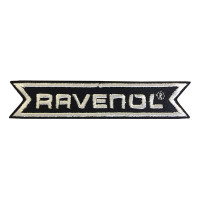 Шеврон RAVENOL 11х2 см (черно-белый)